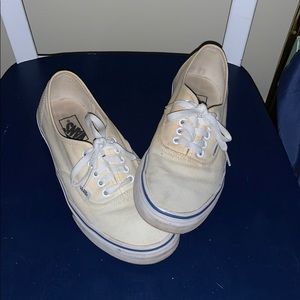Mens Cream Vans